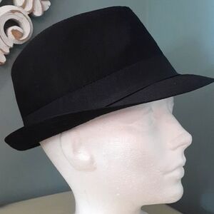 & Mexxori black fabric Fedora Trilby Hat